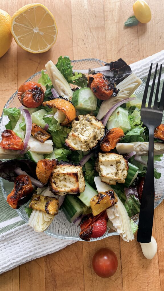 roasted greek salad